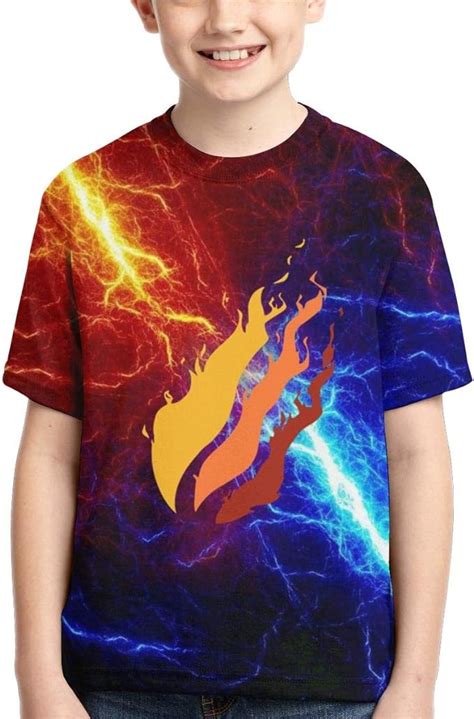 Kid's Preston fire Playz Crewneck T Shirts Short Sleeve Tees Tops for ...