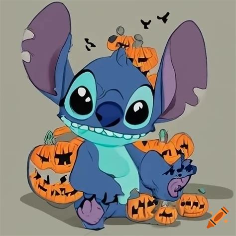 Stitch halloween costume on Craiyon