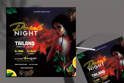 Drink Night Club Free PSD Flyer Template - StudioFlyers.com