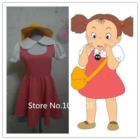 Aliexpress.com : Buy My Neighbor Totoro Mei Kusakabe Cosplay Costume ...