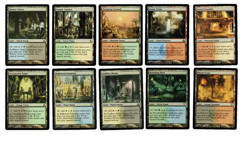 Shock Land Magic the Gathering MTG Proxy Card Set