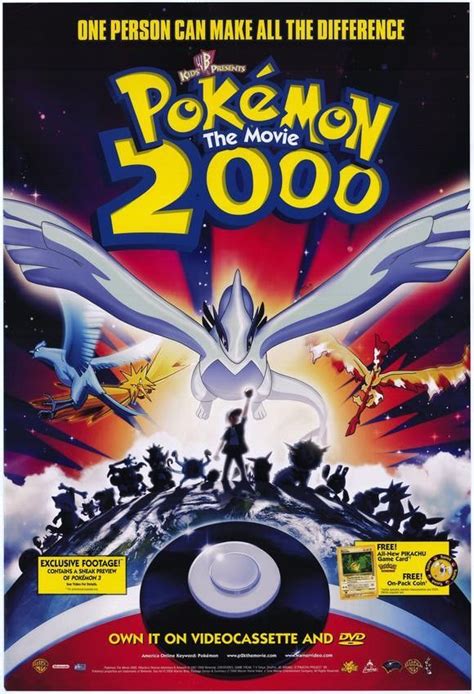 Pokemon The Movie 2000 Movie Poster 27x40 Used | Pokemon movies ...