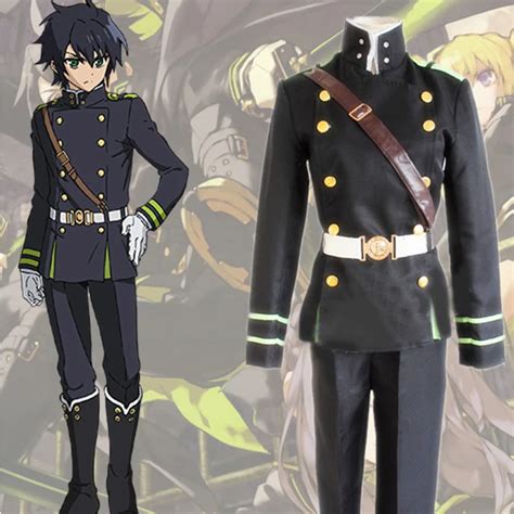 Yuichiro Hyakuya Cosplay Anime Seraph Of The End Owari no Seraph Black ...