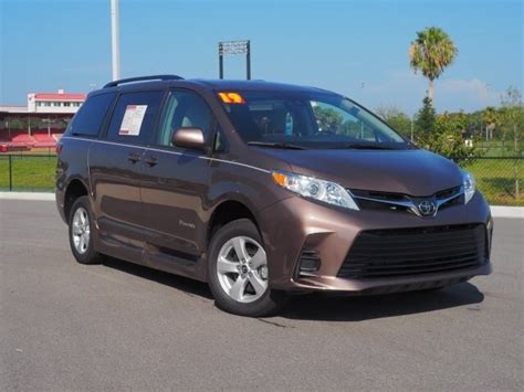 New 2019 Toyota Sienna LE BraunAbility Rampvan XL 4D Passenger Van in ...