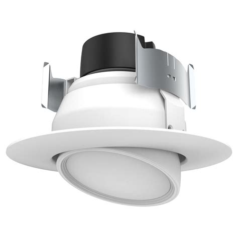 Halo 4 in. Polished Chrome Recessed Ceiling Light LED Designer Trim ...