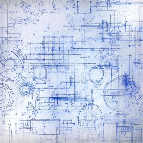 Premium Photo | Blueprint paper texture