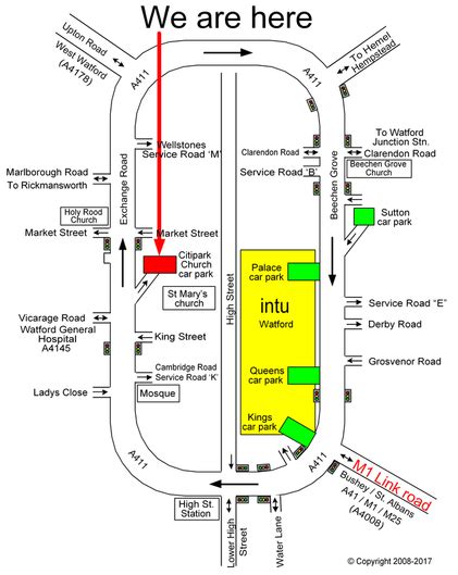 Location / Map - Shopmobility Watford