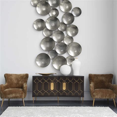 Aitana Metal Wall Decor - Silver, S/3 | Uttermost