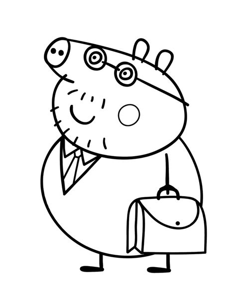 peppa pig coloring pages free printable coloring home - peppa pig ...