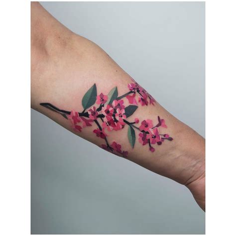 Sakura blossom tattoo by Mavka Leesova - Tattoogrid.net