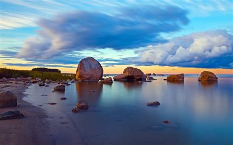 Baltic Sea Islands Estonia Coast Rock Bing 4K Preview | 10wallpaper.com