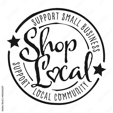 Shop local, buy local. Shop small business concept. Support local ...