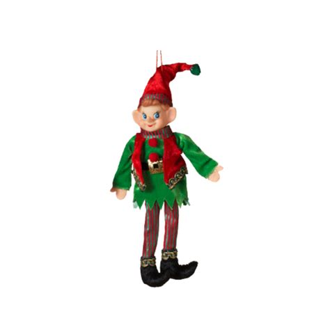 11" Red and Green Elf Christmas Ornament | Christmas ornament | Unique ...