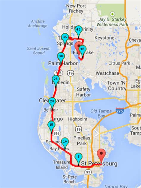 Pinellas Trail Map Florida - Printable Maps