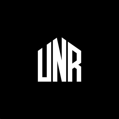 diseño de logotipo de letra unr sobre fondo negro. concepto de logotipo ...