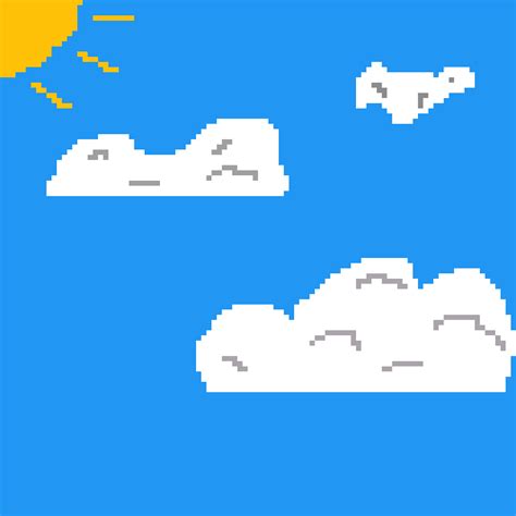 Cloud Pixel Art Gif