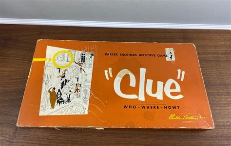 Vintage 1960 Parker Brothers Clue Game who Where How - Etsy