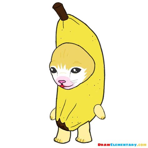 a drawing of a banana with a face drawn on it's side and the bottom ...