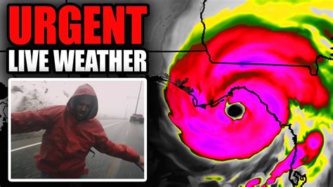 🔴LIVE - Major Hurricane Idalia Coverage With Storm Chasers In The Eye ...