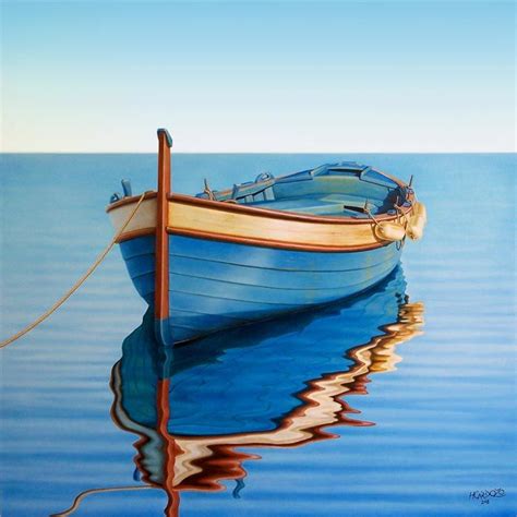 wooden boat by Horacio Cardozo | Arte de barcos, Paisaje marino ...