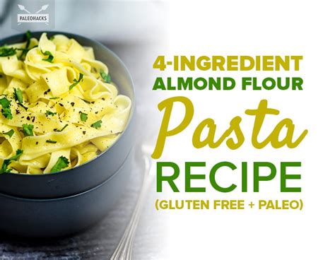 4-Ingredient Almond Flour Pasta Recipe | Paleo, Gluten Free, Wheat Free