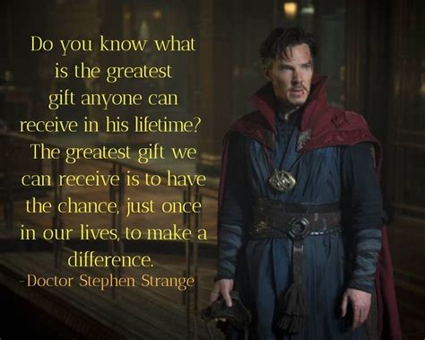 Doctor Strange Quote | Doctor strange quotes, Crazy quotes, Greatful