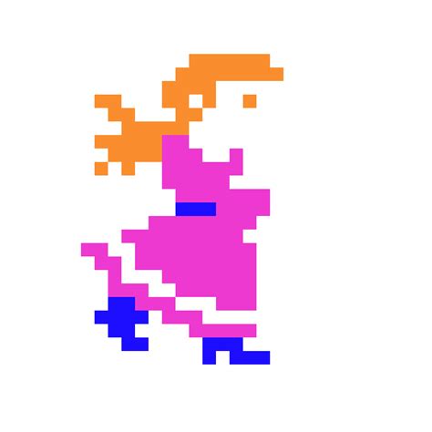 Pixilart - pauline - donkey kong (arcade) sprite #2 by Rose-Montallies