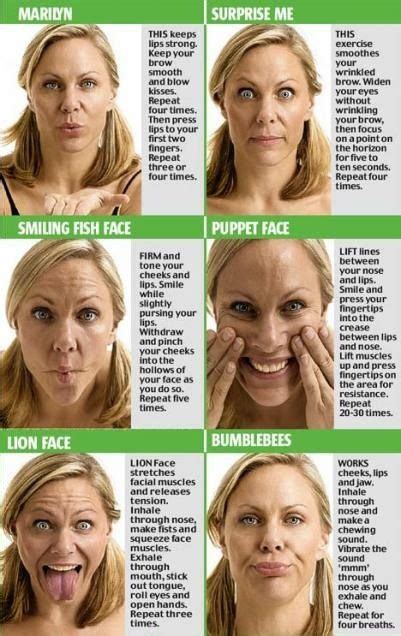 face exercises | Face yoga, Facial yoga, Face exercises