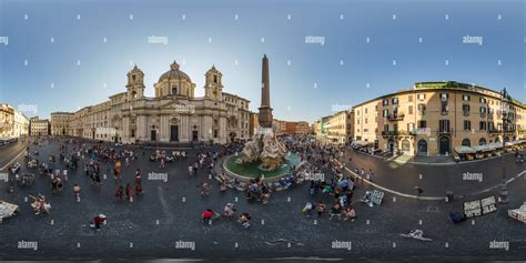 360° view of Piazza Navona Rome Italy I - Alamy