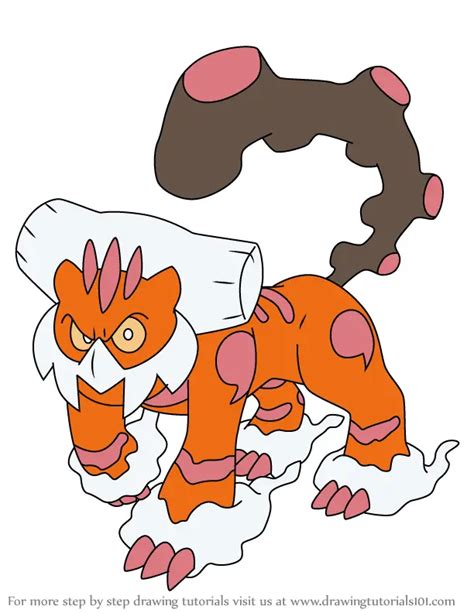 How to Draw Landorus Therian Forme from Pokemon (Pokemon) Step by Step ...