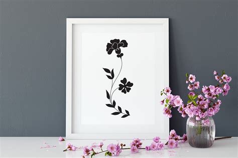 Floral Silhouettes SVG Floral SVG Cut File Flowers SVG - Etsy