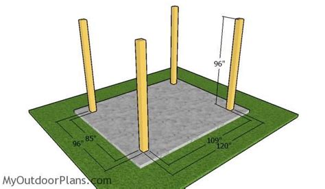 8x10 Pergola Plans - Free DIY Guide | MyOutdoorPlans | Free Woodworking ...