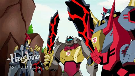 Transformers: Animated - The Dinobots Transform - YouTube