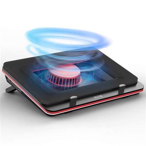 IETS GT500 Powerful Turbo-Fan (4200 RPM) Laptop Cooling Pad with ...