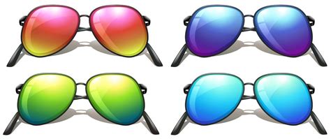 Coloured sunglasses 296992 Vector Art at Vecteezy