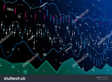 Creative Colorful Digital Business Chart Background Stock Illustration ...