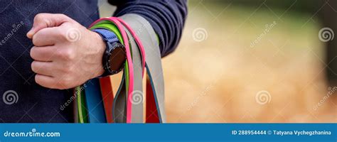 Man doing workout outdoors stock photo. Image of healthy - 288954444