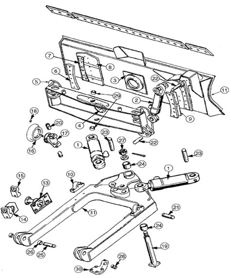 Case 450, 450B, 450C Dozer Blade Parts | HW Part Store