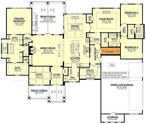 1 Story House Plans With Open Floor - Home Alqu