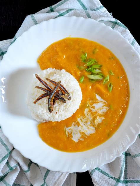 Kalabasa Soup with Dried Fish - The Not So Creative Cook