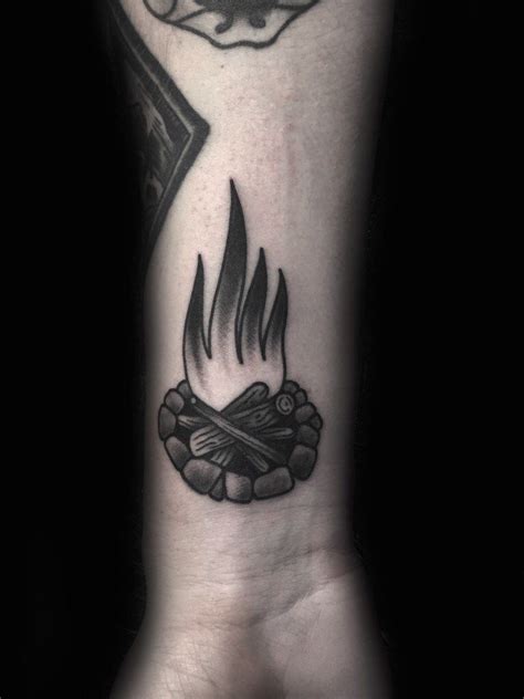 black and gray flame tattoos - whitemickeymousevans