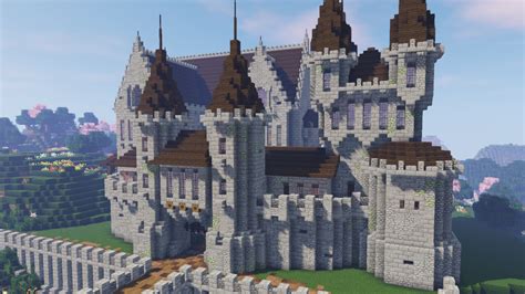 Minecraft Medieval Village With Castle World Download - BlueNerd