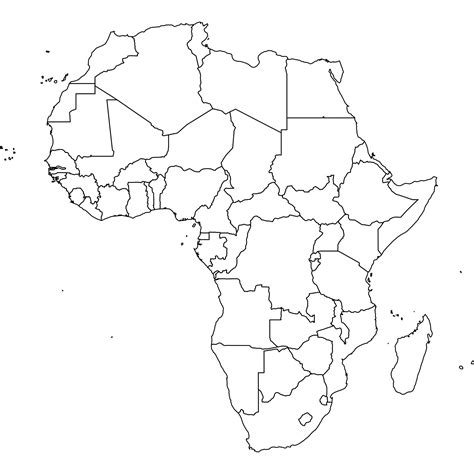 Africa Map Blank Pdf