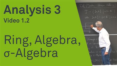 Ring, Algebra, Sigma-Algebra | Analysis 3 | Video 1.2 - YouTube