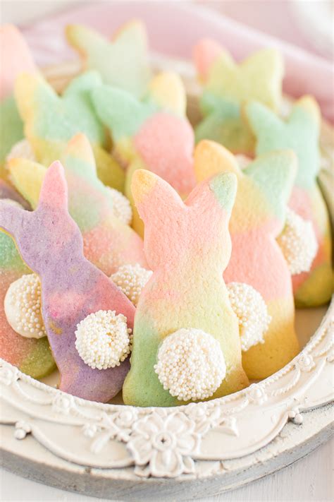 Marbled Easter Bunny Cut Out Cookies - Made To Be A Momma