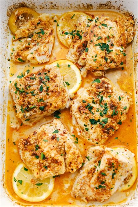 Baked Cajun Garlic Butter Cod - Yummy Recipe