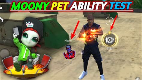 MOONY PET ABILITY TEST || New event in free fire || Moony pet ability ...