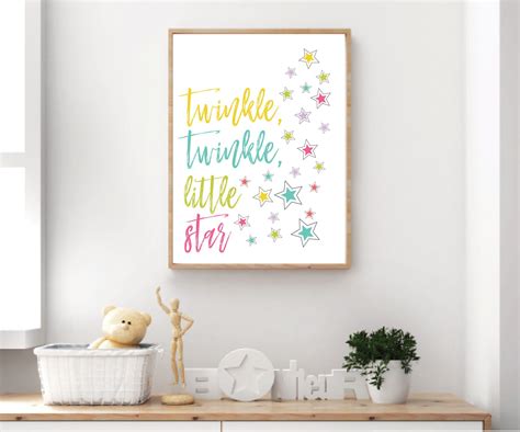 Twinkle Twinkle Little Star Decor-nursery Rhyme Decor-nursery - Etsy