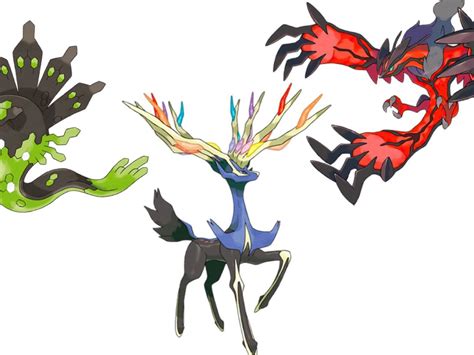 Pokemon Yveltal And Xerneas And Zygarde