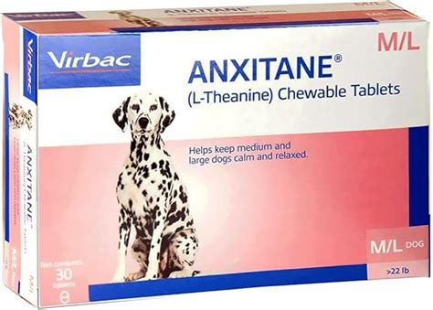 Anxitane M & L (L-Theanine) Chewable Tablets, 30 Count : Amazon.ca: Pet ...